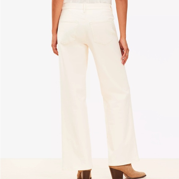 Mid Rise Wide Leg Ivory - Picture 2 of 4